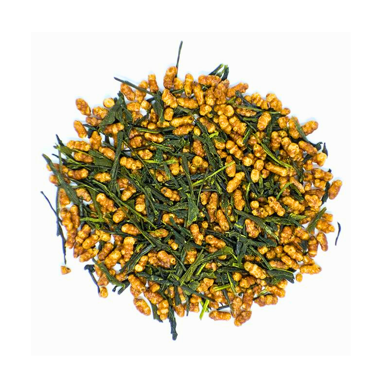 Le genmaicha est un mélande de riz torréfié et de sencha © Ikkyu Le genmaicha est un mélande de riz torréfié et de sencha © Ikkyu